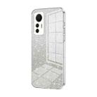 For Xiaomi 12 Lite Gradient Glitter Powder Electroplated Phone Case(Transparent) - 1