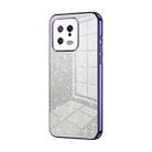 For Xiaomi 13 Gradient Glitter Powder Electroplated Phone Case(Purple) - 1