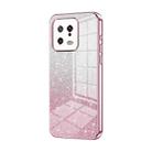 For Xiaomi 13 Gradient Glitter Powder Electroplated Phone Case(Pink) - 1