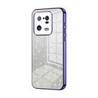 For Xiaomi 13 Pro Gradient Glitter Powder Electroplated Phone Case(Purple) - 1
