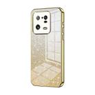 For Xiaomi 13 Pro Gradient Glitter Powder Electroplated Phone Case(Gold) - 1