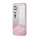 For Xiaomi Mi CC9 Pro / Mi Note 10 Gradient Glitter Powder Electroplated Phone Case(Pink) - 1