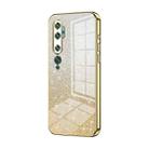 For Xiaomi Mi CC9 Pro / Mi Note 10 Gradient Glitter Powder Electroplated Phone Case(Gold) - 1