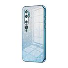 For Xiaomi Mi CC9 Pro / Mi Note 10 Gradient Glitter Powder Electroplated Phone Case(Blue) - 1
