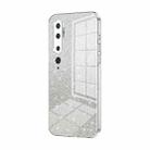 For Xiaomi Mi CC9 Pro / Mi Note 10 Gradient Glitter Powder Electroplated Phone Case(Transparent) - 1