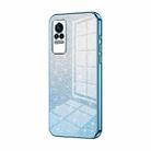 For Xiaomi Civi / Civi 1S Gradient Glitter Powder Electroplated Phone Case(Blue) - 1