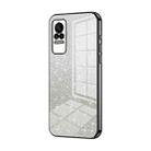 For Xiaomi Civi / Civi 1S Gradient Glitter Powder Electroplated Phone Case(Black) - 1