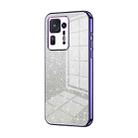 For Xiaomi Mix 4 Gradient Glitter Powder Electroplated Phone Case(Purple) - 1