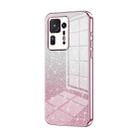 For Xiaomi Mix 4 Gradient Glitter Powder Electroplated Phone Case(Pink) - 1