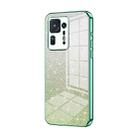 For Xiaomi Mix 4 Gradient Glitter Powder Electroplated Phone Case(Green) - 1