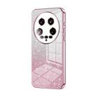 For Xiaomi 14 Ultra Gradient Glitter Powder Electroplated Phone Case(Pink) - 1