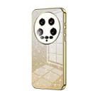 For Xiaomi 14 Ultra Gradient Glitter Powder Electroplated Phone Case(Gold) - 1