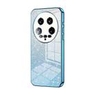 For Xiaomi 14 Ultra Gradient Glitter Powder Electroplated Phone Case(Blue) - 1
