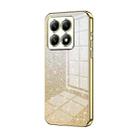 For Xiaomi 14T Gradient Glitter Powder Electroplated Phone Case(Gold) - 1