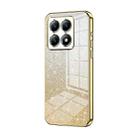 For Xiaomi 14T Pro Gradient Glitter Powder Electroplated Phone Case(Gold) - 1