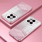 For Xiaomi 15 Gradient Glitter Powder Electroplated Phone Case(Pink) - 2