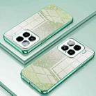 For Xiaomi 15 Gradient Glitter Powder Electroplated Phone Case(Green) - 2