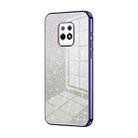 For Xiaomi Redmi 10X 5G Gradient Glitter Powder Electroplated Phone Case(Purple) - 1