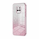 For Xiaomi Redmi 10X 5G Gradient Glitter Powder Electroplated Phone Case(Pink) - 1