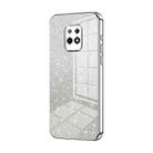 For Xiaomi Redmi 10X 5G Gradient Glitter Powder Electroplated Phone Case(Silver) - 1