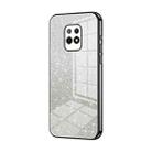 For Xiaomi Redmi 10X 5G Gradient Glitter Powder Electroplated Phone Case(Black) - 1