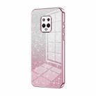 For Xiaomi Redmi 10X Pro 5G Gradient Glitter Powder Electroplated Phone Case(Pink) - 1