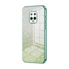 For Xiaomi Redmi 10X Pro 5G Gradient Glitter Powder Electroplated Phone Case(Green) - 1