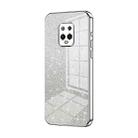 For Xiaomi Redmi 10X Pro 5G Gradient Glitter Powder Electroplated Phone Case(Silver) - 1