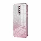 For Xiaomi Redmi K30 / K30 5G Gradient Glitter Powder Electroplated Phone Case(Pink) - 1