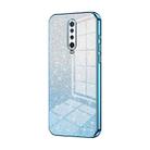 For Xiaomi Redmi K30 / K30 5G Gradient Glitter Powder Electroplated Phone Case(Blue) - 1