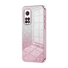 For Xiaomi Redmi K30S / Mi 10T Pro 5G Gradient Glitter Powder Electroplated Phone Case(Pink) - 1