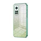 For Xiaomi Redmi K30S / Mi 10T Pro 5G Gradient Glitter Powder Electroplated Phone Case(Green) - 1