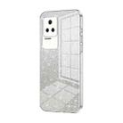 For Xiaomi Redmi K50 / K50 Pro Gradient Glitter Powder Electroplated Phone Case(Transparent) - 1