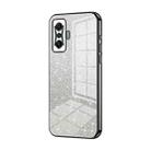 For Xiaomi Redmi K50 Gaming / Poco F4 GT Gradient Glitter Powder Electroplated Phone Case(Black) - 1