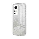 For Xiaomi Redmi K50 Ultra / Xiaomi 12T Gradient Glitter Powder Electroplated Phone Case(Transparent) - 1