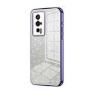 For Xiaomi Redmi K60 / K60 Pro Gradient Glitter Powder Electroplated Phone Case(Purple) - 1