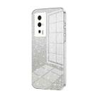 For Xiaomi Redmi K60 / K60 Pro Gradient Glitter Powder Electroplated Phone Case(Transparent) - 1