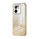 For Xiaomi Redmi K60 Ultra / Xiaomi 13T Gradient Glitter Powder Electroplated Phone Case(Gold) - 1