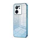 For Xiaomi Redmi K60 Ultra / Xiaomi 13T Gradient Glitter Powder Electroplated Phone Case(Blue) - 1