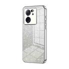 For Xiaomi Redmi K60 Ultra / Xiaomi 13T Gradient Glitter Powder Electroplated Phone Case(Silver) - 1