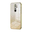 For Xiaomi Redmi Note 8 Pro Gradient Glitter Powder Electroplated Phone Case(Gold) - 1