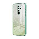 For Xiaomi Redmi Note 8 Pro Gradient Glitter Powder Electroplated Phone Case(Green) - 1