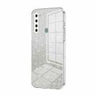 For Xiaomi Redmi Note 8T Gradient Glitter Powder Electroplated Phone Case(Transparent) - 1