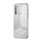 For Xiaomi Redmi Note 8T Gradient Glitter Powder Electroplated Phone Case(Silver) - 1