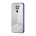 For Xiaomi Redmi Note 9 / 10X 4G Gradient Glitter Powder Electroplated Phone Case(Purple) - 1