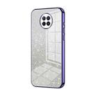For Xiaomi Redmi Note 9 5G / Note 9T Gradient Glitter Powder Electroplated Phone Case(Purple) - 1