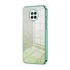 For Xiaomi Redmi Note 9 5G / Note 9T Gradient Glitter Powder Electroplated Phone Case(Green) - 1