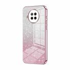 For Xiaomi Redmi Note 9 Pro 5G/Mi 10T Lite Gradient Glitter Powder Electroplated Phone Case(Pink) - 1