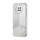 For Xiaomi Redmi Note 9 Pro 5G/Mi 10T Lite Gradient Glitter Powder Electroplated Phone Case(Silver) - 1