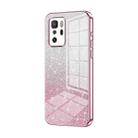 For Xiaomi Redmi Note 10 Pro 5G/Poco X3 GT Gradient Glitter Powder Electroplated Phone Case(Pink) - 1